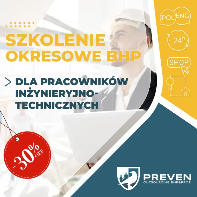 Szkolenia okresowe dla pracowników inżynieryjno-technicznych, oferta w Krakowie firmy PREVEN