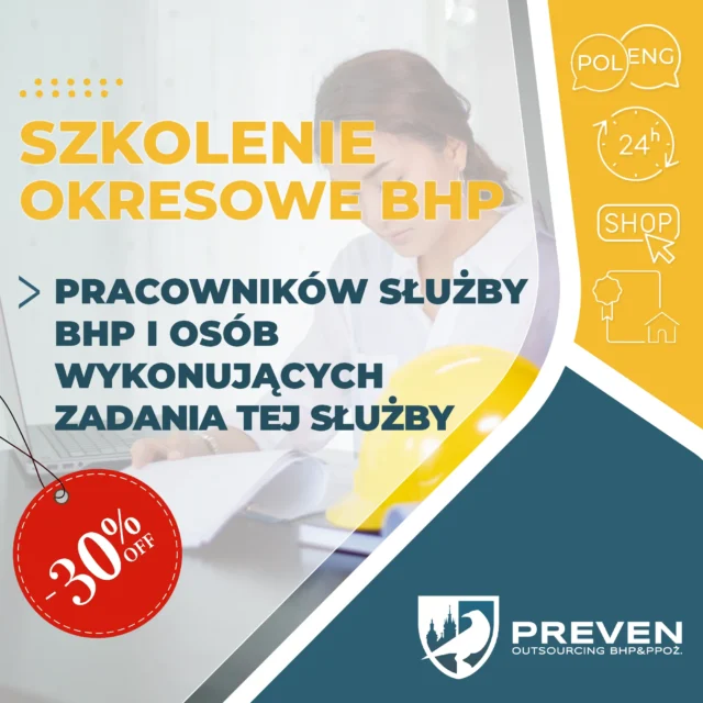 Szkolenie okresowe pracowników służby bhp i osób wykonujących zadania tej służby, oferta Kraków firmy PREVEN